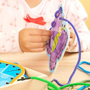 image of Melissa and Doug Alphabet Lacing Cards