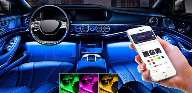 Image of Interior Color LED Car Light Strips from Govee