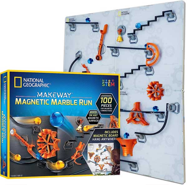 Image of National Geographic 100-Piece Magnetic Marble Run