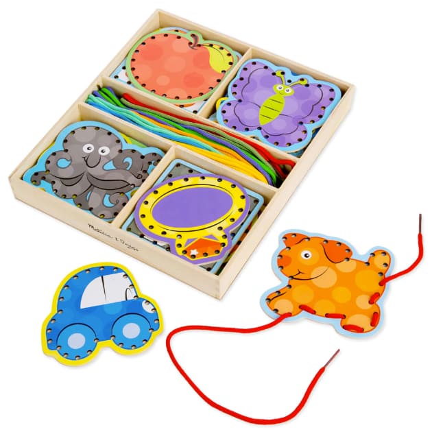 Image of Melissa and Doug Alphabet Lacing Cards