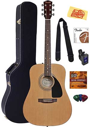 Image of Good Guitar Starter Set for Teens - Fender Squier Acoustic Bundle