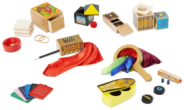 All the contents of the Melissa and Doug Magic Set